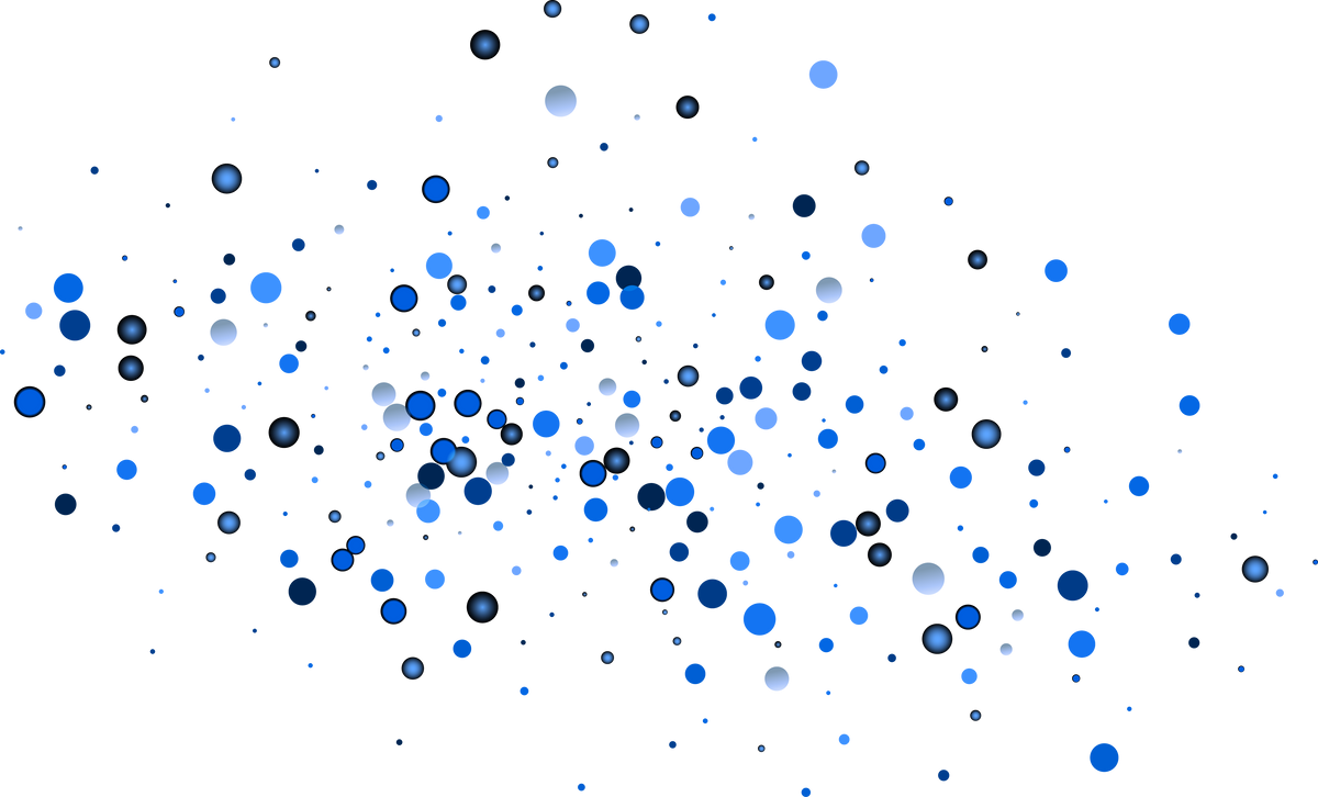 Blue glitter